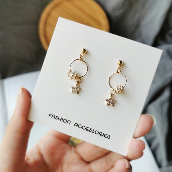 💙Spring with Star Sterling Silver Posts - Picture 4 of 10